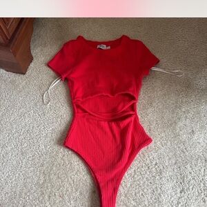 Red Princess Polly Bodysuit